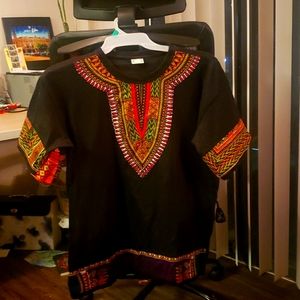 Multi color African inspired shirt